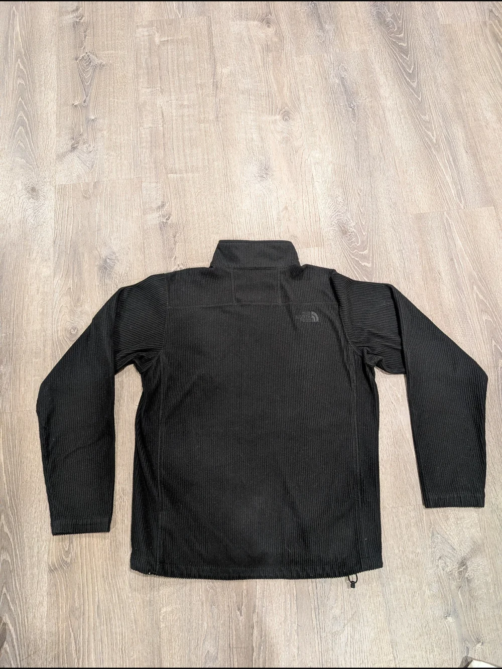 The North Face Mens Black Performance Ribbed Full Zip Sweater Fleece Jacket M